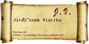 Jirácsek Viorika névjegykártya